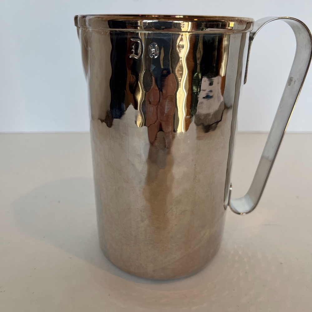 NWT Calegaro of Italy Cocktail Pitcher lined with 24kt gold
